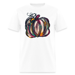 Watercolor Pumpkin T Shirt - white