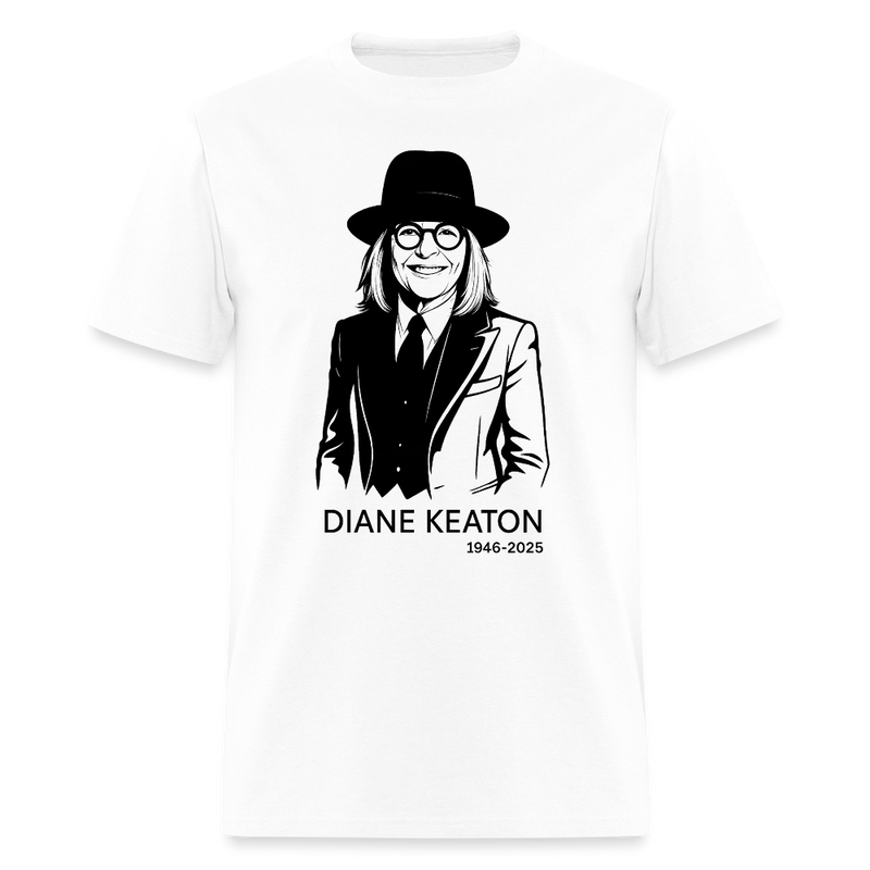 Diane Keaton T Shirt - 8 - white