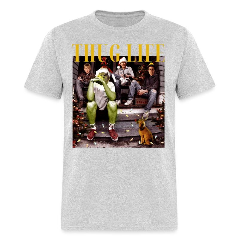 Thug Life Christmas T Shirt - heather gray