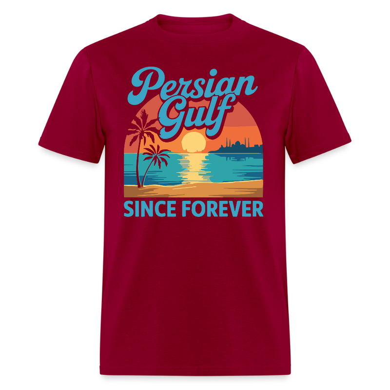 Persian Gulf Since Forever T Shirt - dark red