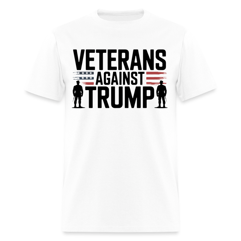 Veterans Againts Trump T Shirt - 12 - white