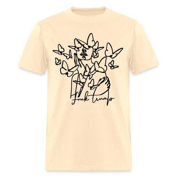 Subtle F Trump Butterflies T Shirt - natural