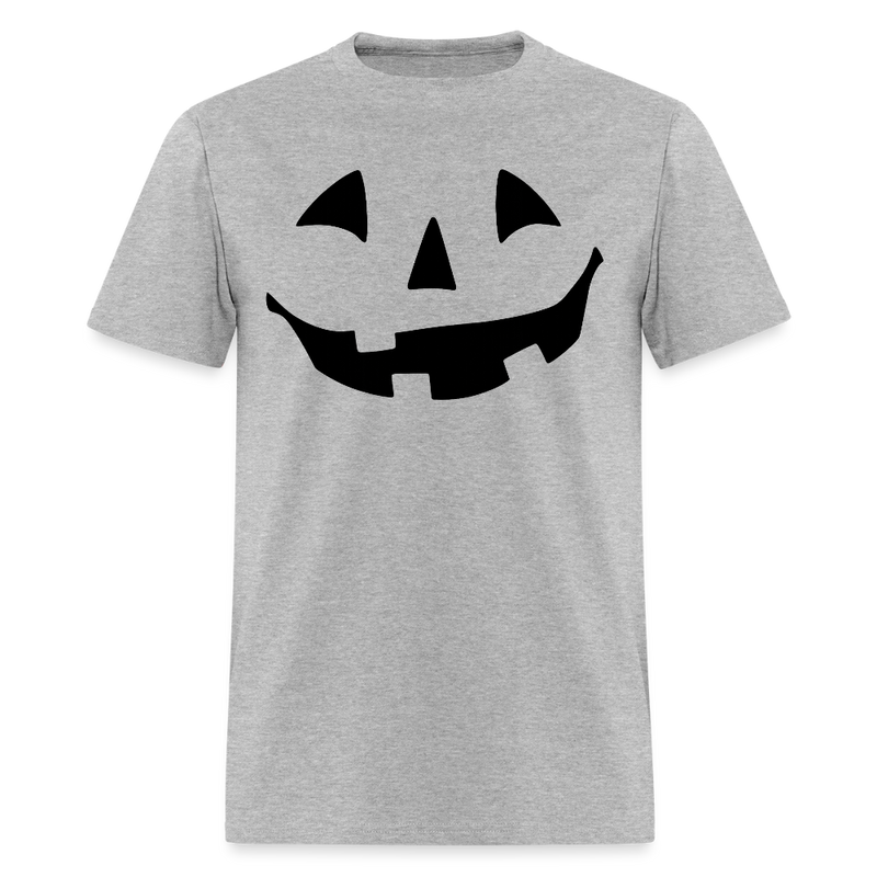 Pumpkin Faces Halloween T Shirt - 6 - heather gray