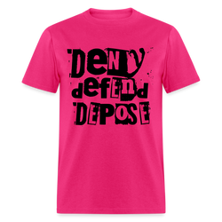 Medicare for All Punk Rock Deny Defend Depose T Shirt - fuchsia