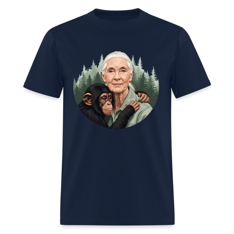 RIP Jane Goodall T Shirt - 2 - navy