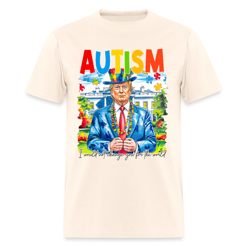 Trump Autism T Shirt - natural