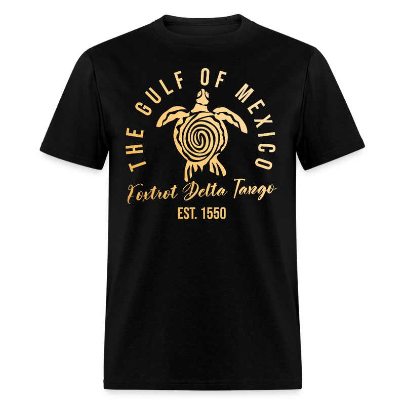 Gulf Of Mexico Foxtrot Delta Tango T Shirt - black