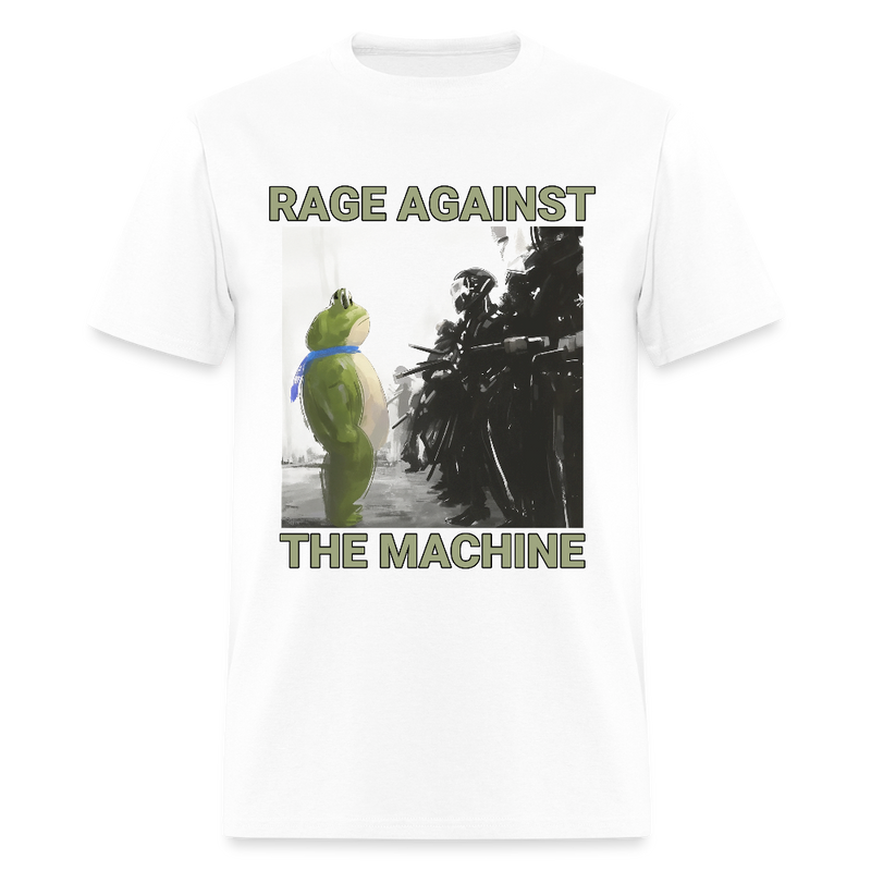 Rage Against The Machine Portland Frog T Shirt - white