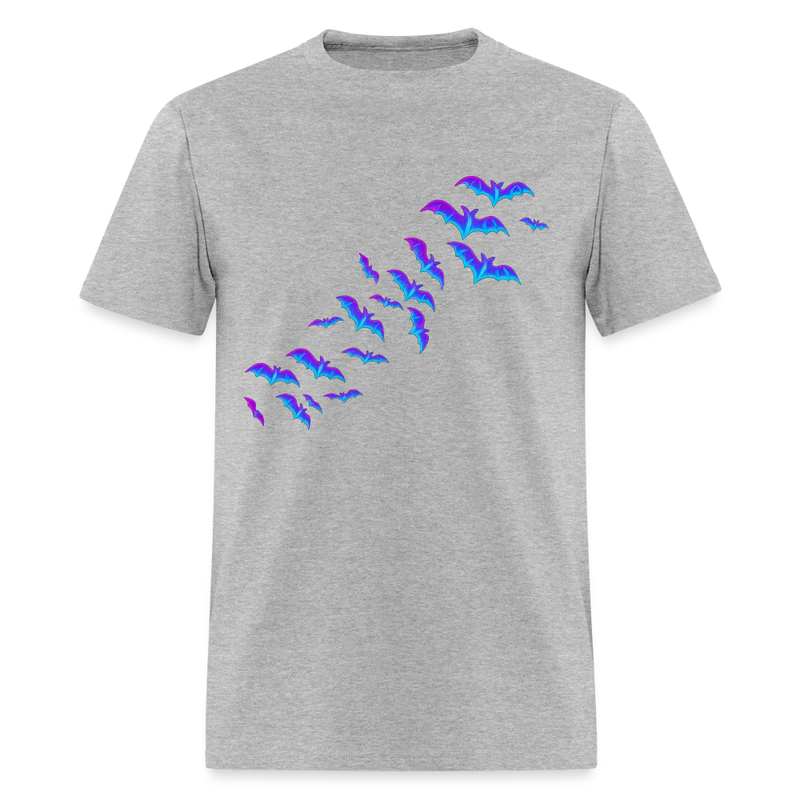 Halloween Bats T Shirt Double Sided - heather gray
