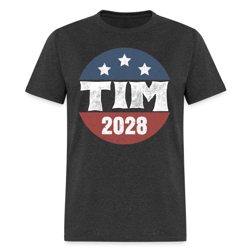 Tim Walz 2028 T Shirt - heather black