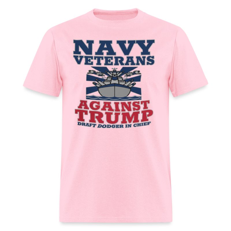 Navy Veterans Against Trump T Shirt - pink