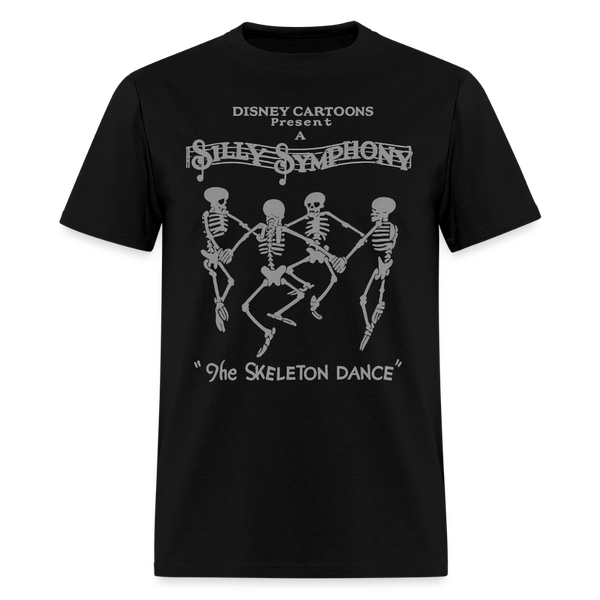 The Skeleton Dance Halloween T Shirt - black