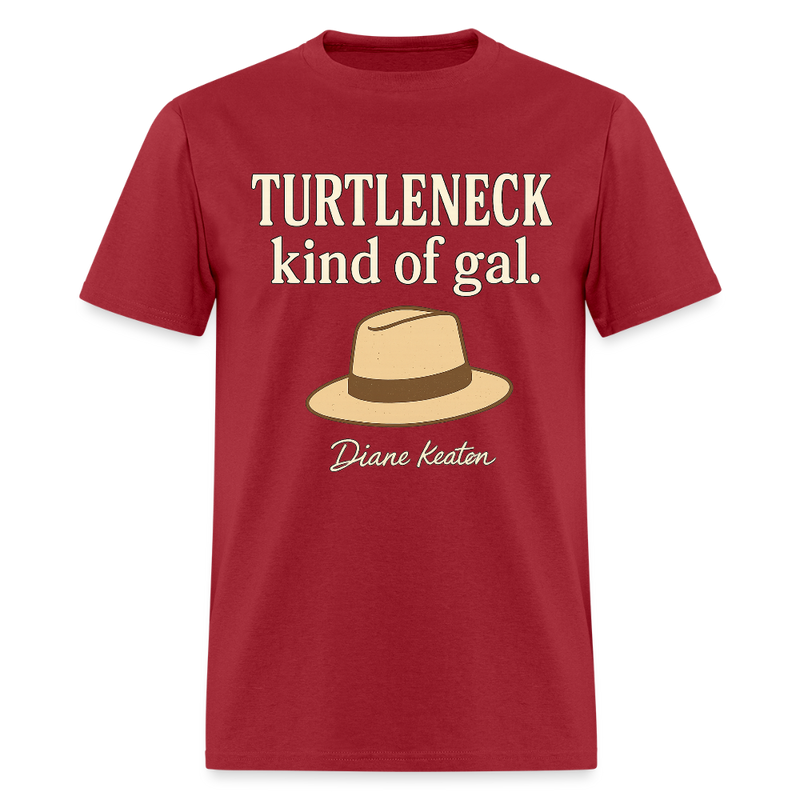 Diane Keaton T Shirt - 18 - dark red