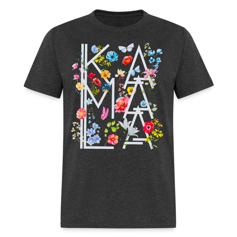 Kamala Vintage Floral T Shirt - heather black