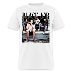 Black Job T Shirt - white