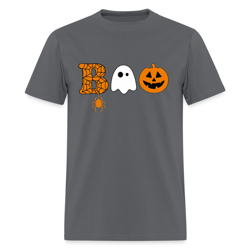Boo Halloween T Shirt - charcoal