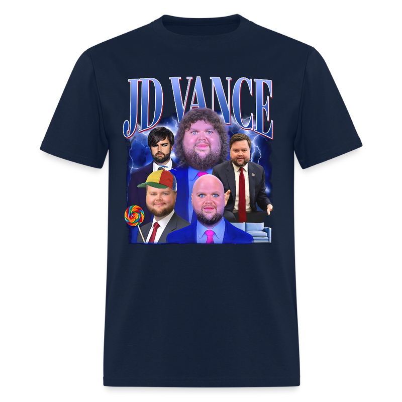 JD Vance Meme T Shirt - navy