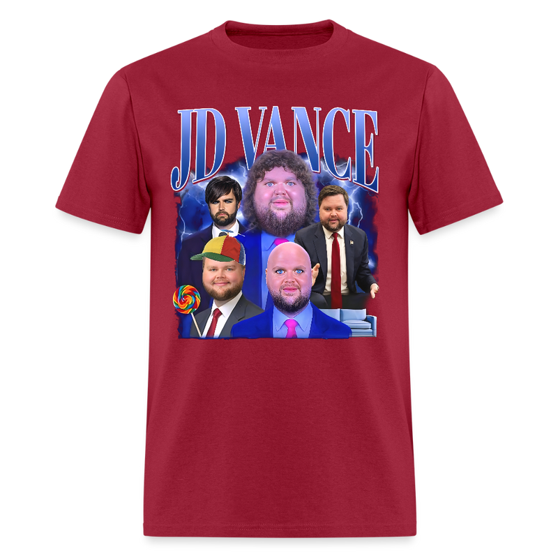 JD Vance Meme T Shirt - dark red