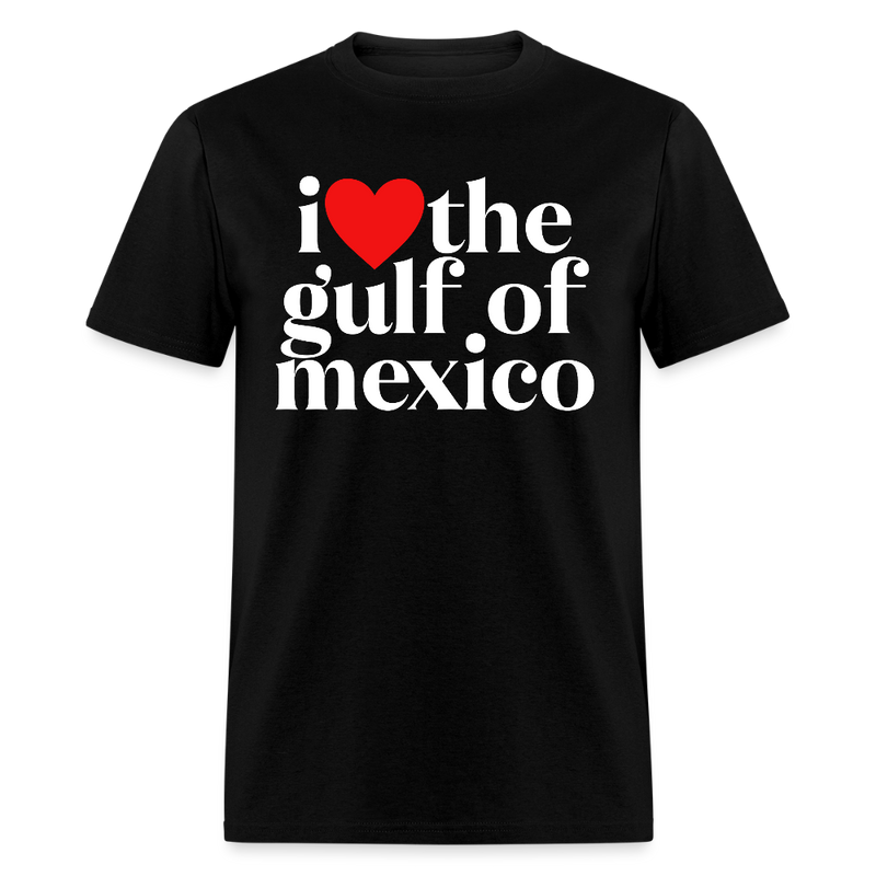 I Love The Gulf Of Mexico T Shirt - 2 - black