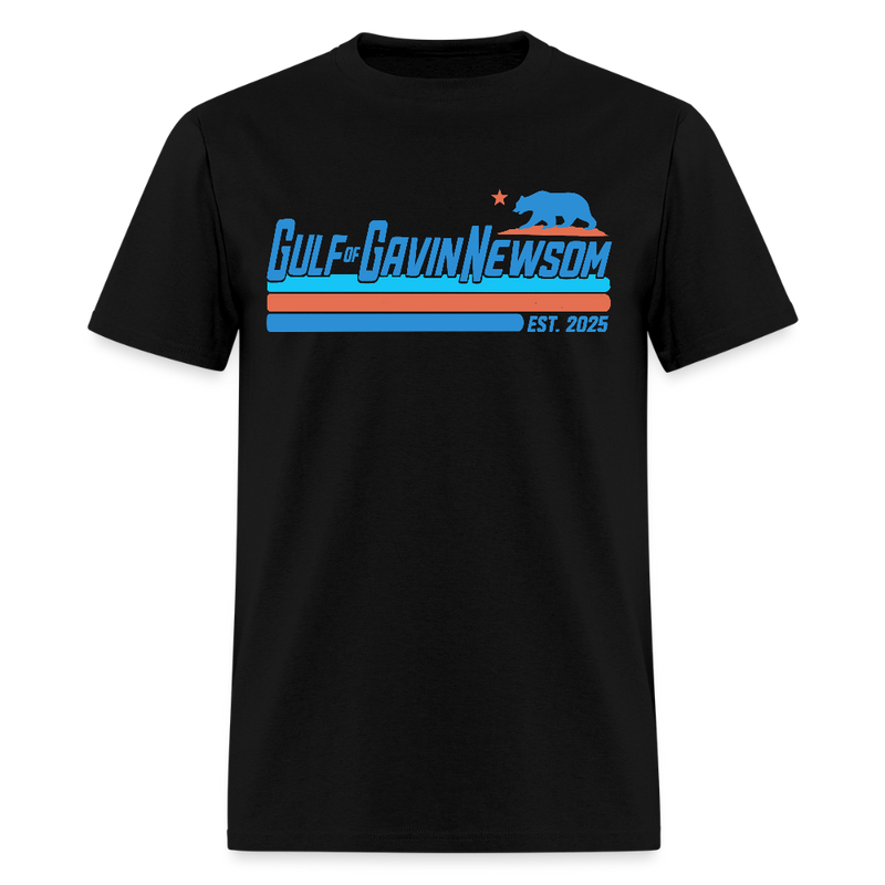 Gulf Of Gavin Newsom Est. 2025 T Shirt - black