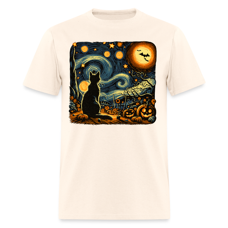 Black Cat Halloween T Shirt - natural