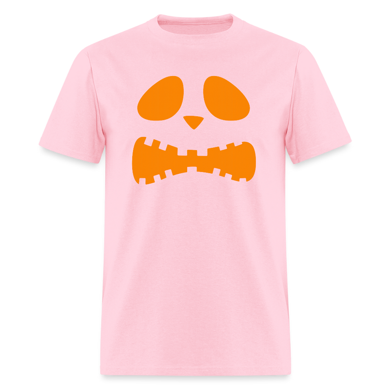 Pumpkin Faces Halloween T Shirt - 2 - pink