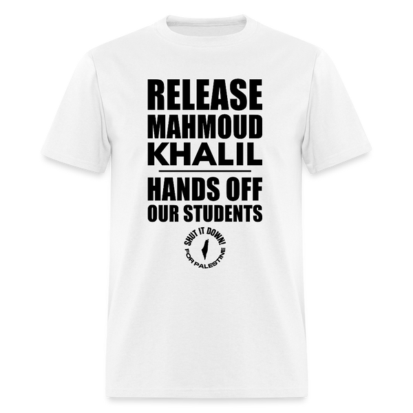 Release Mahmoud Khalil T Shirt - white