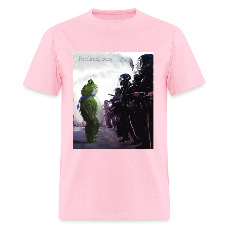 Brave Portland Frog T Shirt - pink