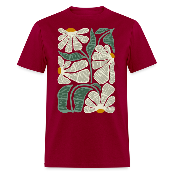 Subtle Anti Trump T Shirt - 3 - dark red