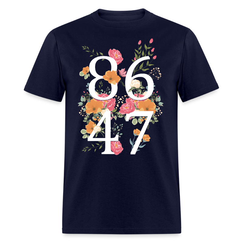 Retro Democrat 8647 Anti Trump T Shirt - navy