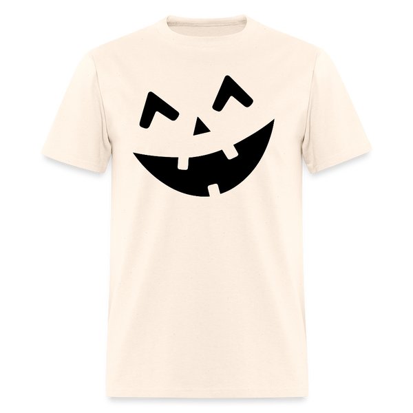 Pumpkin Faces Halloween T Shirt - natural