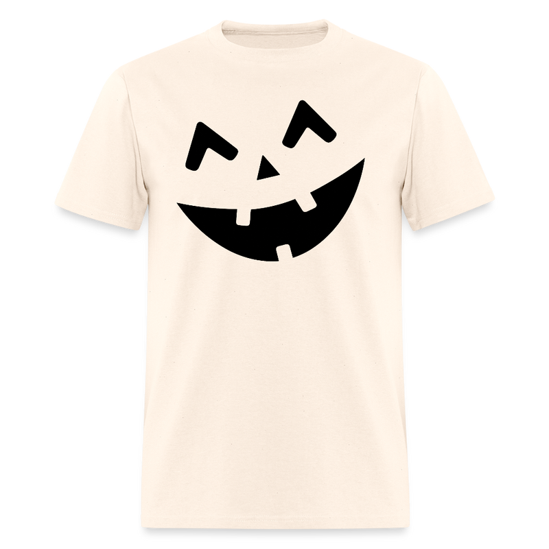 Pumpkin Faces Halloween T Shirt - natural