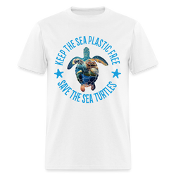 Keep The Sea Plastic Free T Shirt - white