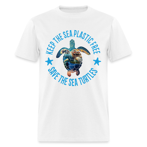 Keep The Sea Plastic Free T Shirt - white