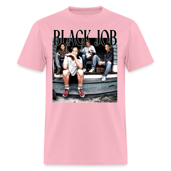 Black Job T Shirt - pink