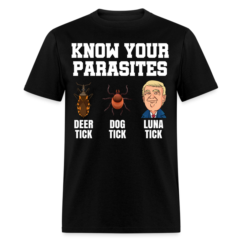 Know Your Parasites T Shirt - black