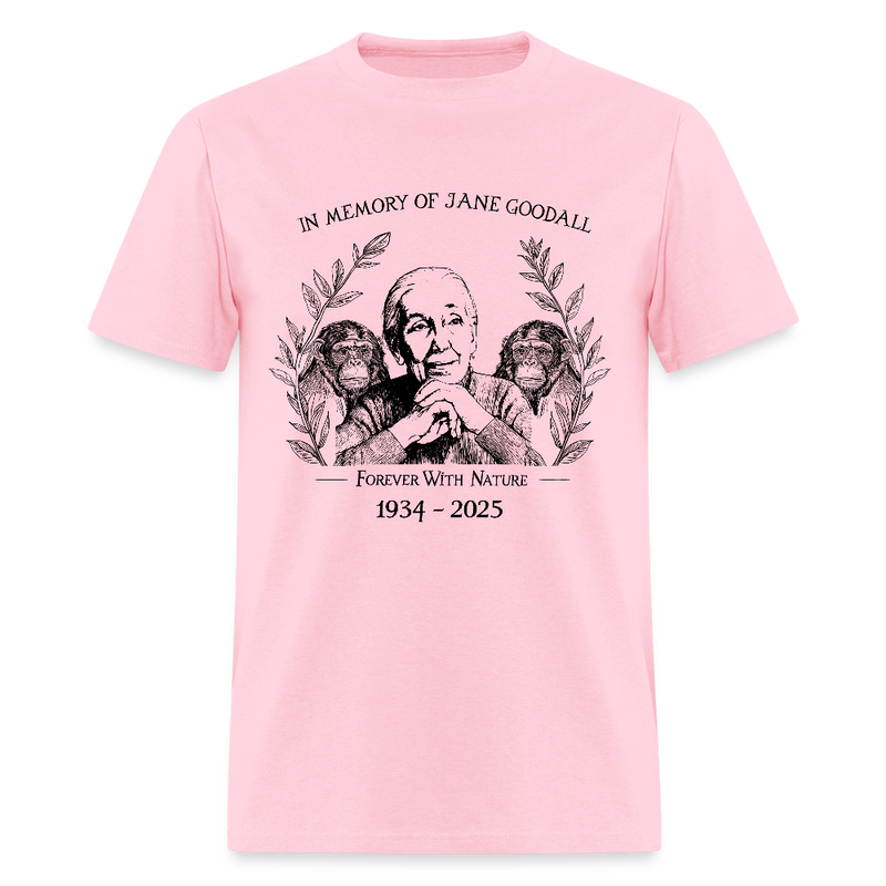 In Memory Of Jane Goodall Forever With Nature T Shirt - pink