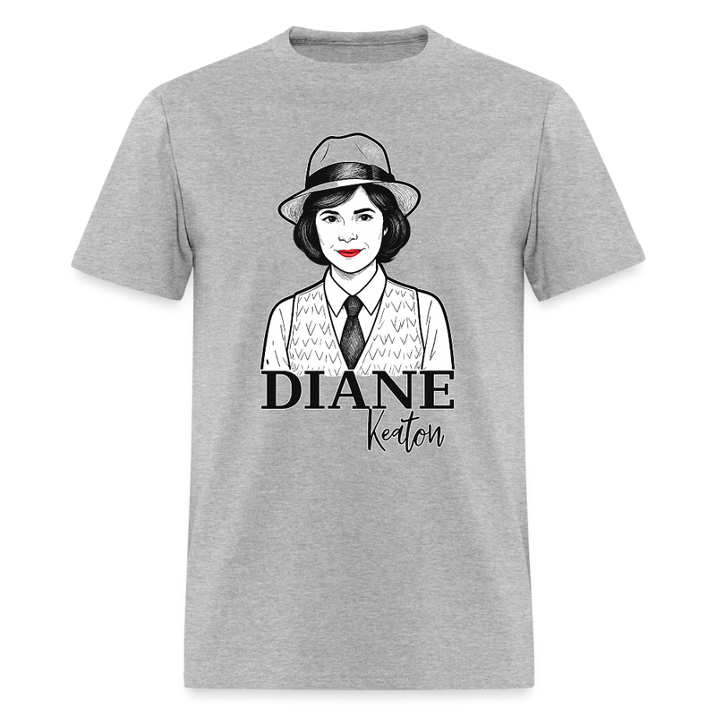 Diane Keaton T Shirt - 11 - heather gray