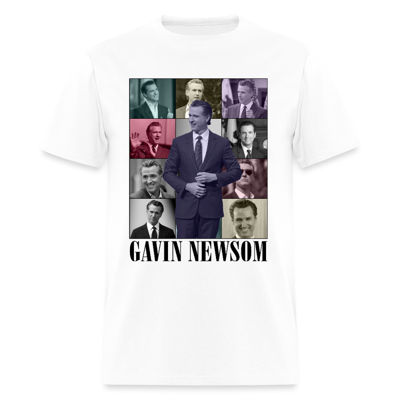 Gavin Newsom Eras Tour T Shirt - white