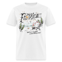 Take Me To Florida Ghost T Shirt - white