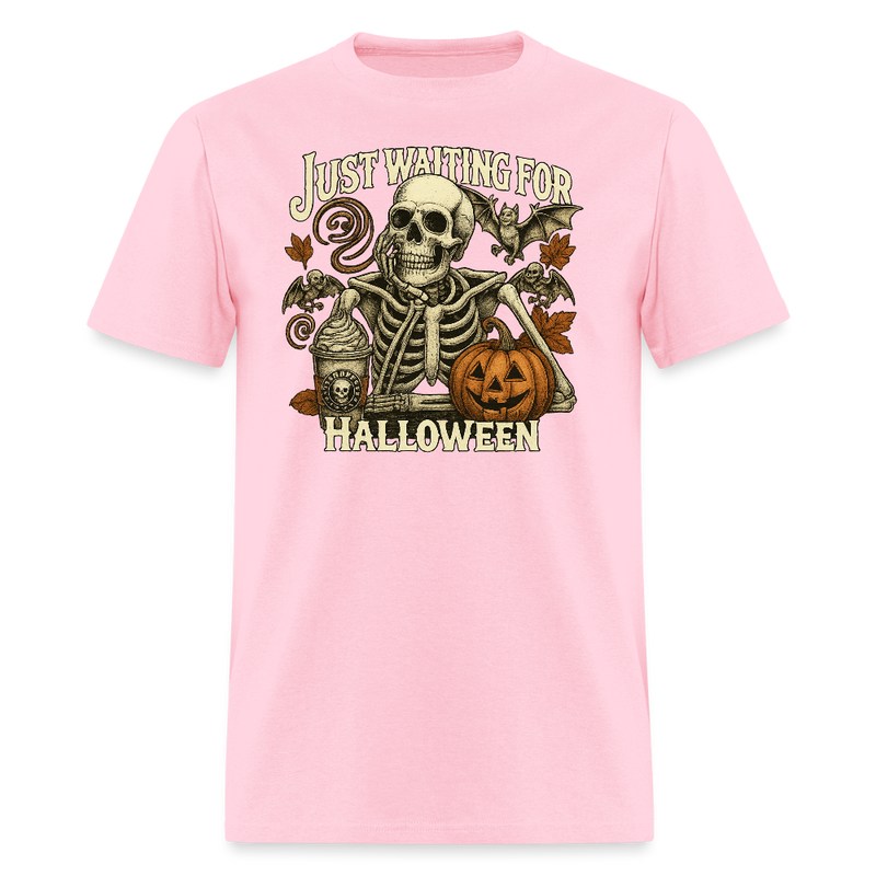 Just Waiting for Halloween T Shirt - pink