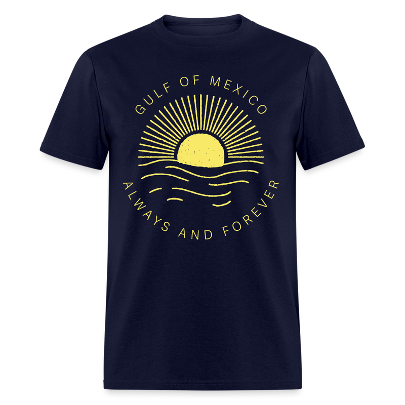 Gulf of Mexico Always And Forever T Shirt - navy