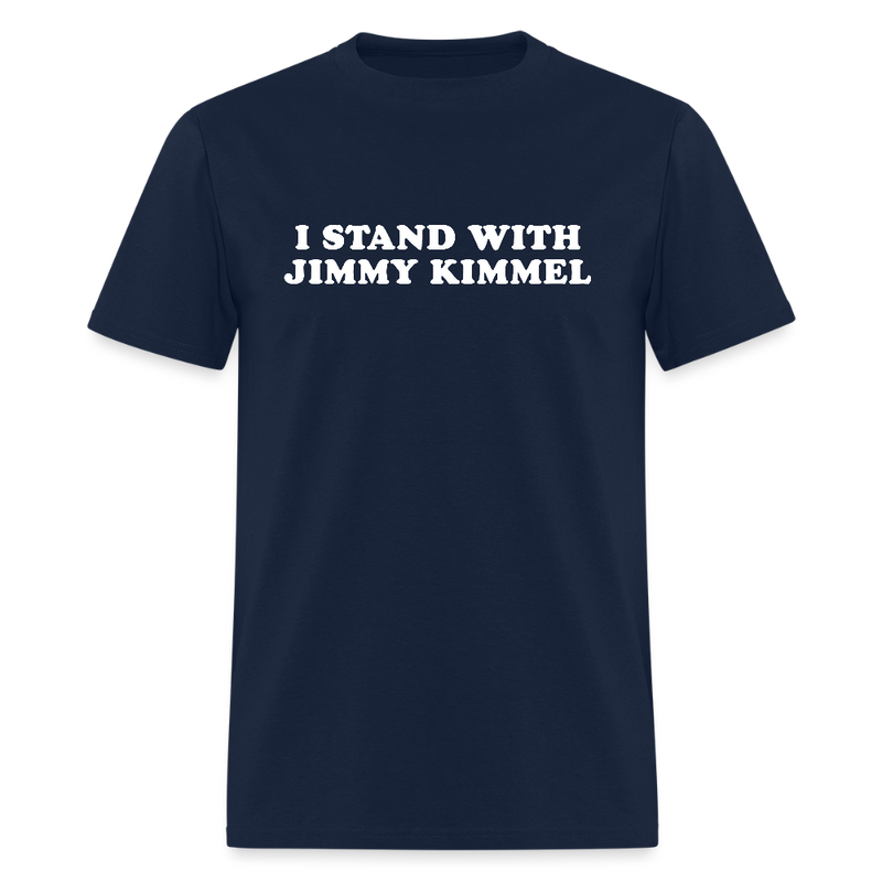 I Stand With Jimmy Kimmel T Shirt - navy