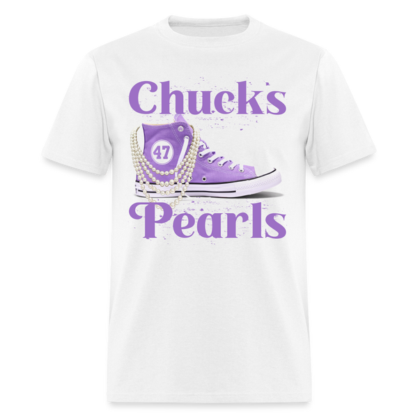 Chucks & Pearls 47 T Shirt - white