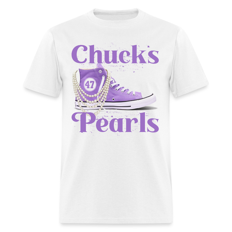 Chucks & Pearls 47 T Shirt - white