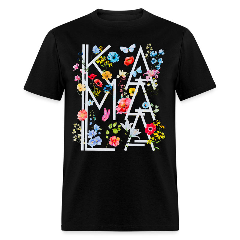 Kamala Vintage Floral T Shirt - black