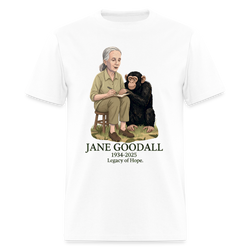 Jane Goodall Legacy Of Hope T Shirt - white