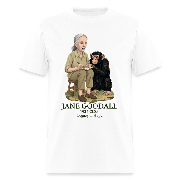 Jane Goodall Legacy Of Hope T Shirt - white