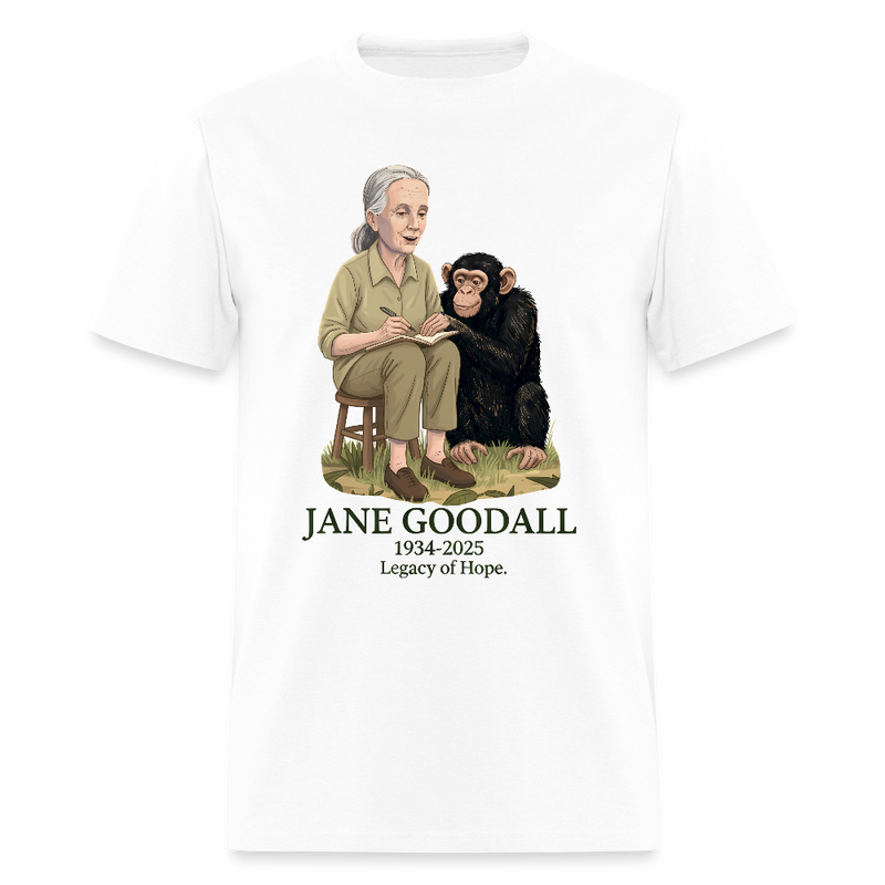 Jane Goodall Legacy Of Hope T Shirt - white