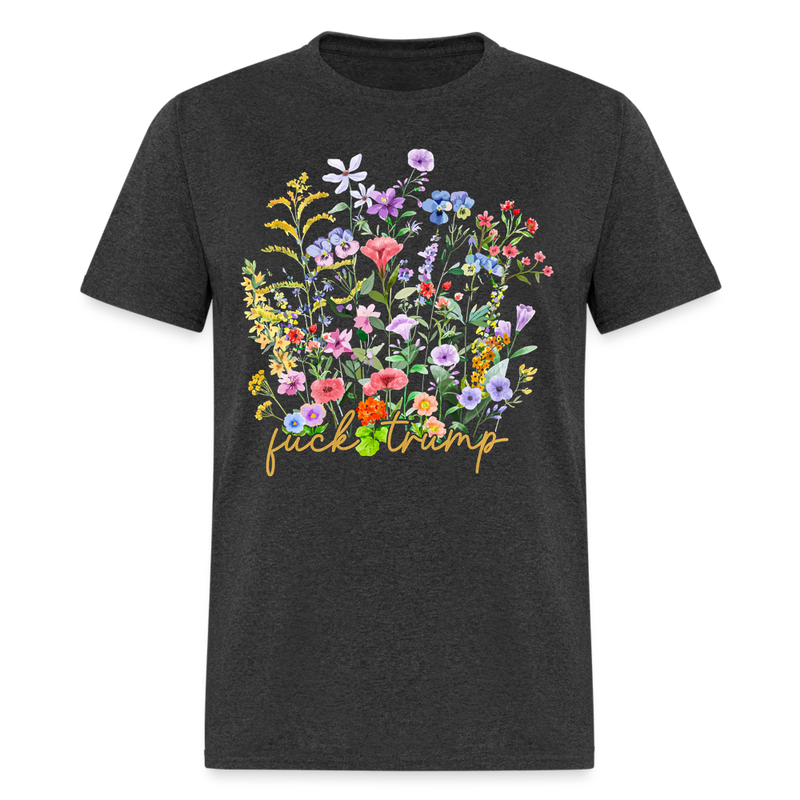 Subtle F Trump T Shirt - 3 - heather black
